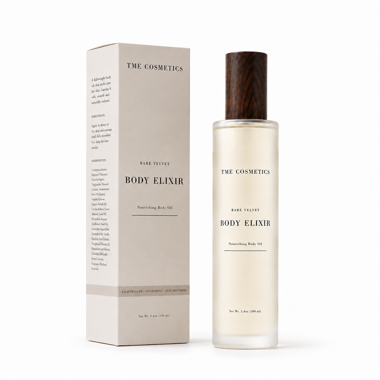 BARE VELVET BODY ELIXIR- NOURISHING DRY BODY OIL