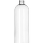 16 oz CLEAR PET PLASTIC COSMO ROUND BOTTLE 24-410 NECK FINISH