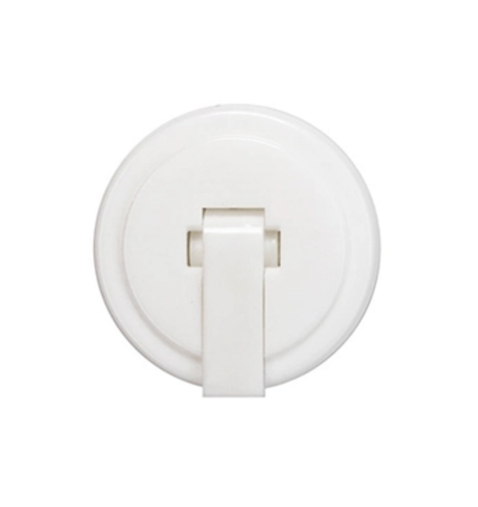WHITE PP plastic 24-410 RIBBED SKIRT SPOUTED DISPENSING LID (.13 inch orifice)