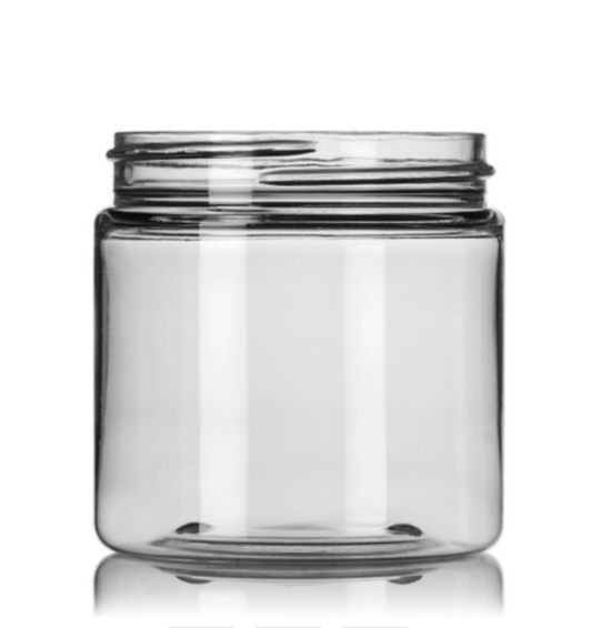 4 OZ CLEAR PET PLASTIC SINGLE WALL JAR  58-400 NECK FINISH